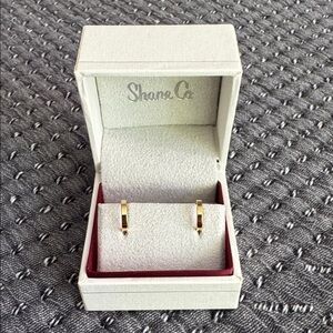 Shane Co. 14k Gold Liri Huggie Hoops